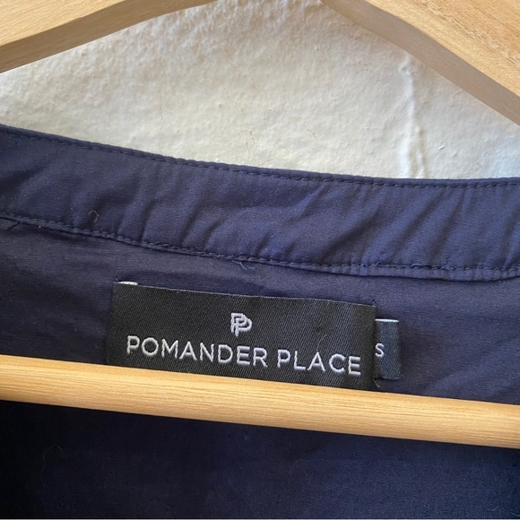 Tuckernuck || Pomander Place Cotton Poplin Kenzo Dress Navy Blue Small - Picture 4 of 8